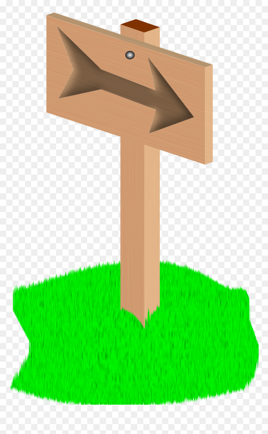 Sign Post Clip Arts - Direcciones Animado, HD Png Download - cross sign png
