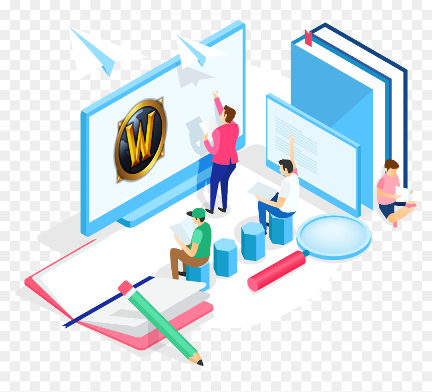 Wow Game Time - Criação Desites Wordpress, HD Png Download - wow.png