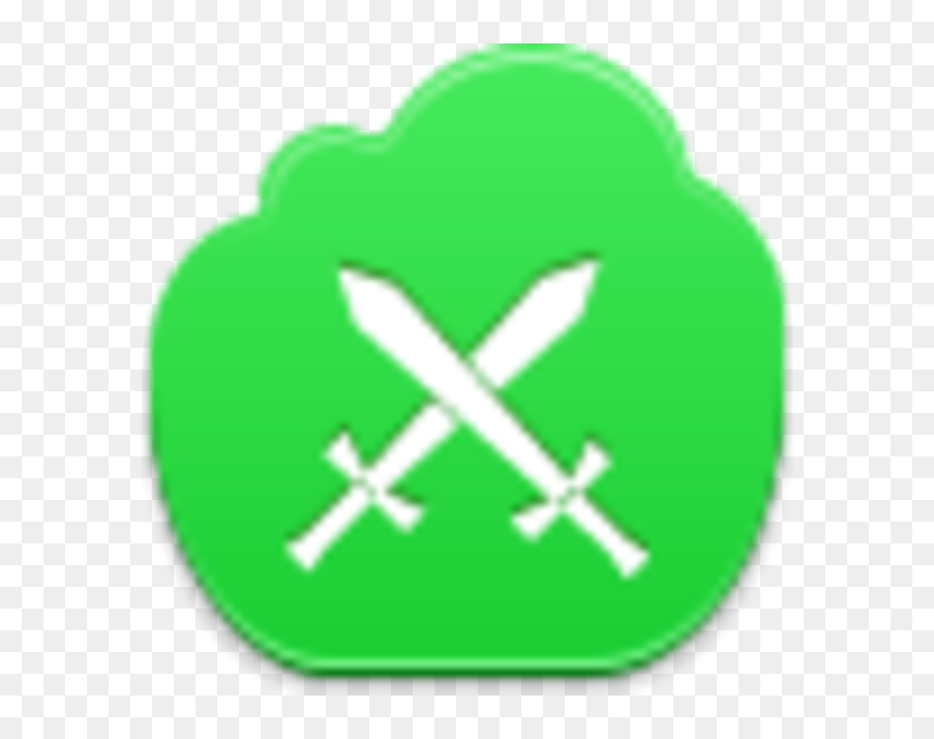 Sword Button Png, Transparent Png - video games icon png