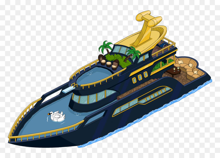 Ultra Luxury Yacht - Water Transportation, HD Png Download - transportation png