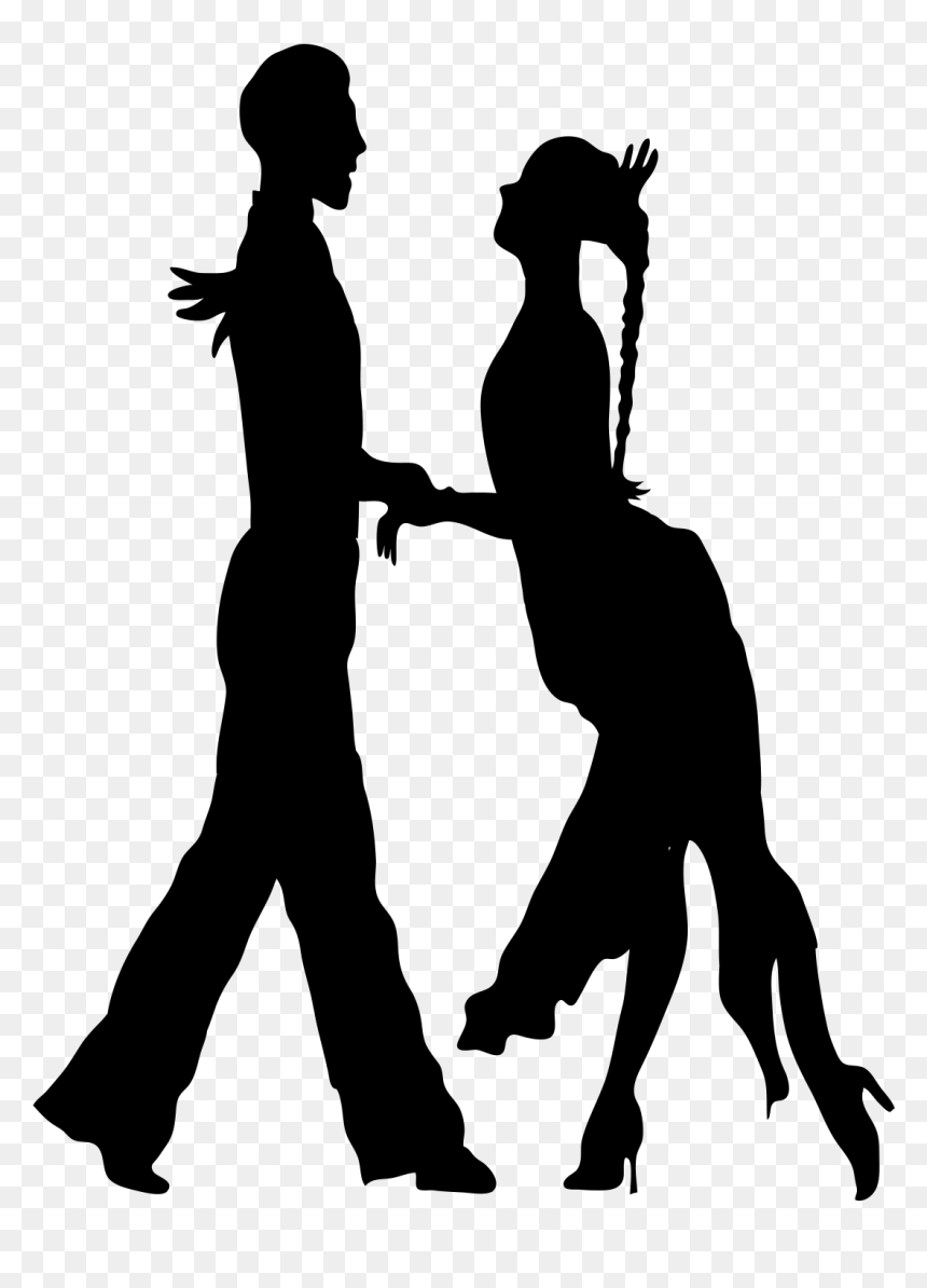 Dance Silhouette Euclidean Vector - Png Of People Dancing Silhouette, Transparent Png - man face png