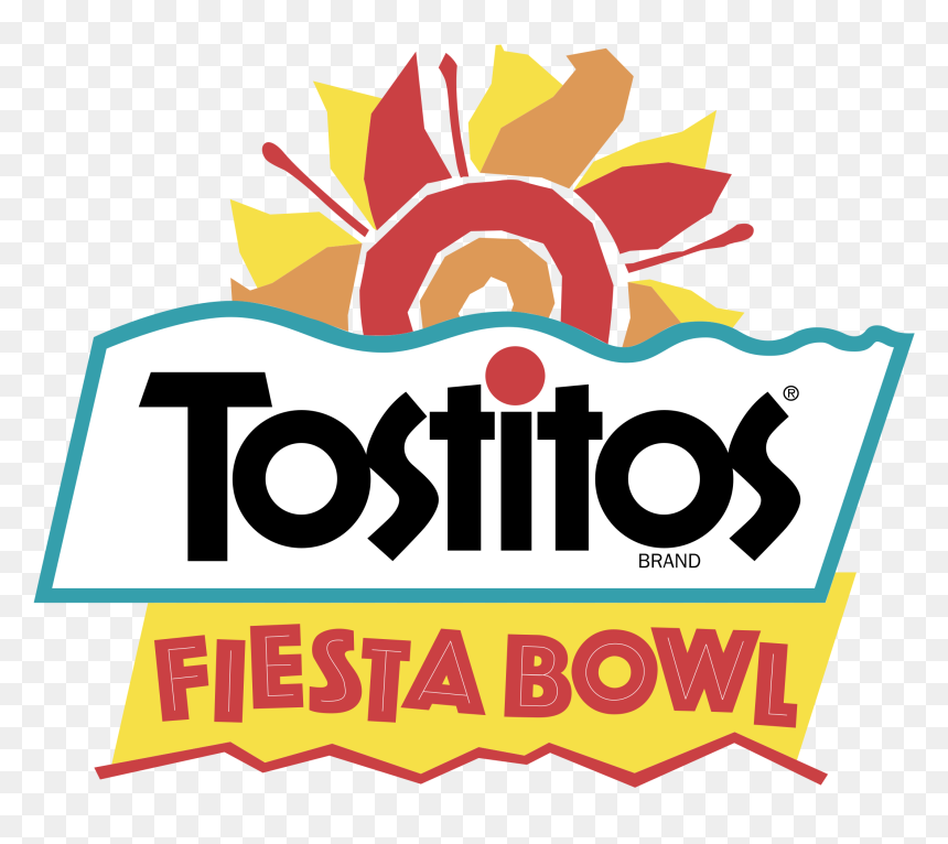 Tostitos Fiesta Bowl Logo Black And White - Old Fiesta Bowl Logo, HD Png Download - black and white design png
