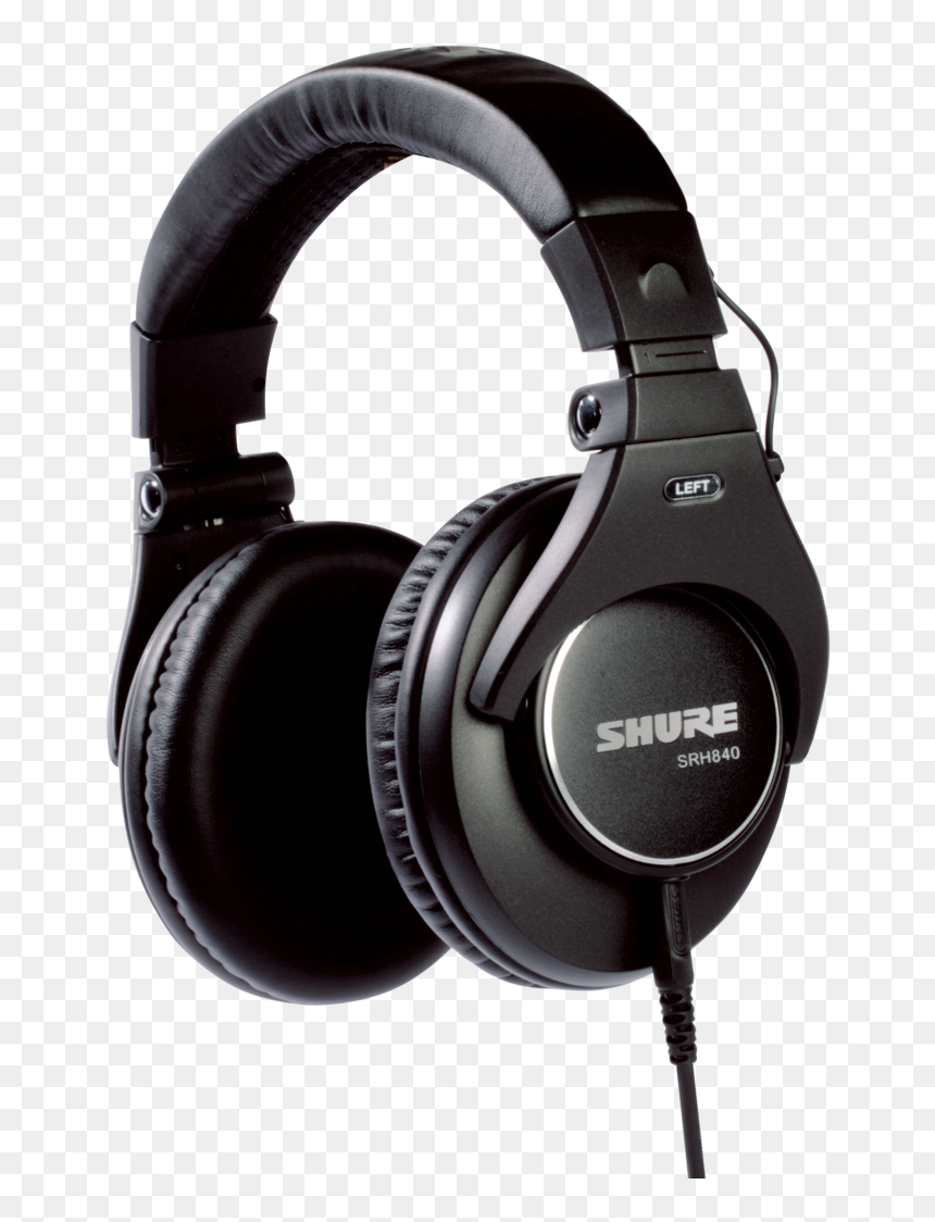 Shure Srh840, HD Png Download - head phones png