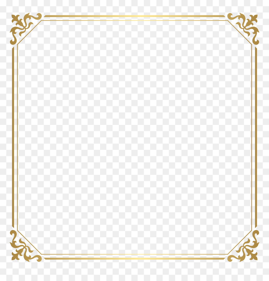Border Gold Png, Transparent Png - old photo border png