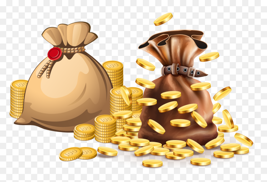 Transparent Biscuit Clipart - Bag Of Gold Png, Png Download - bronze png