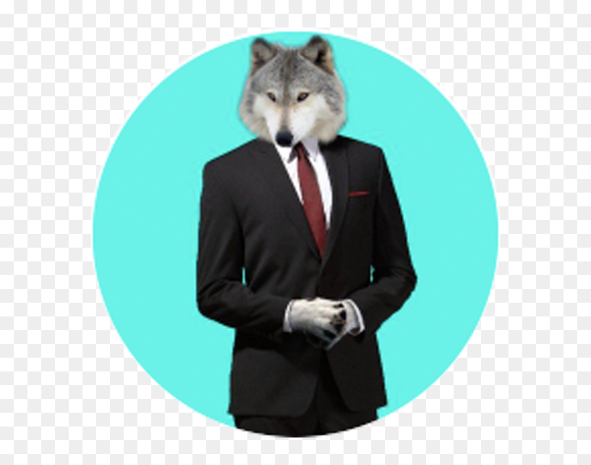 Dark Suit Cocktail Dress, HD Png Download - wolf icon png