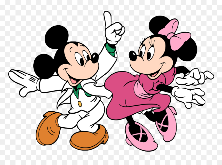 Mickey Mouse Clipart Minnie, HD Png Download - mickey and minnie png