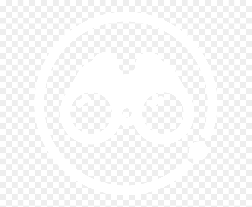 Binoculars Icon Png Round, Transparent Png - knowledge icon png
