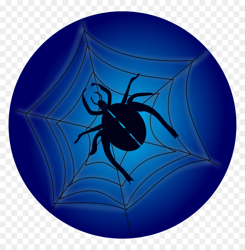 Free Vector Spider On Web - Spider, HD Png Download - spider web vector png