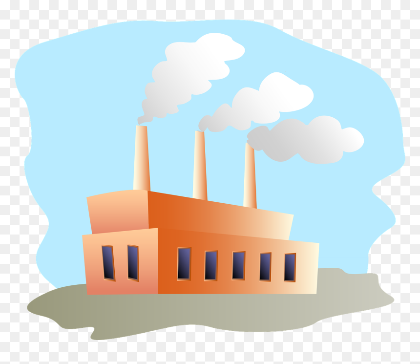 Factory Building, HD Png Download - smoke stack png