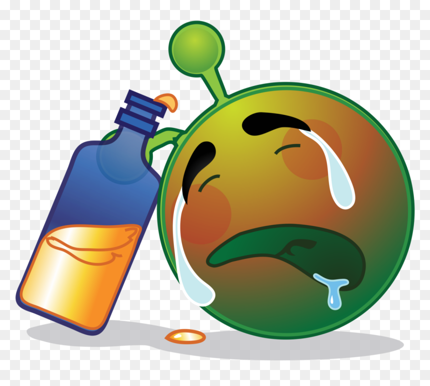When Alcohol Reaches Liver, HD Png Download - green alien png