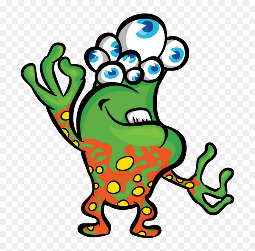 Alien Vector Cartoon, HD Png Download - green alien png