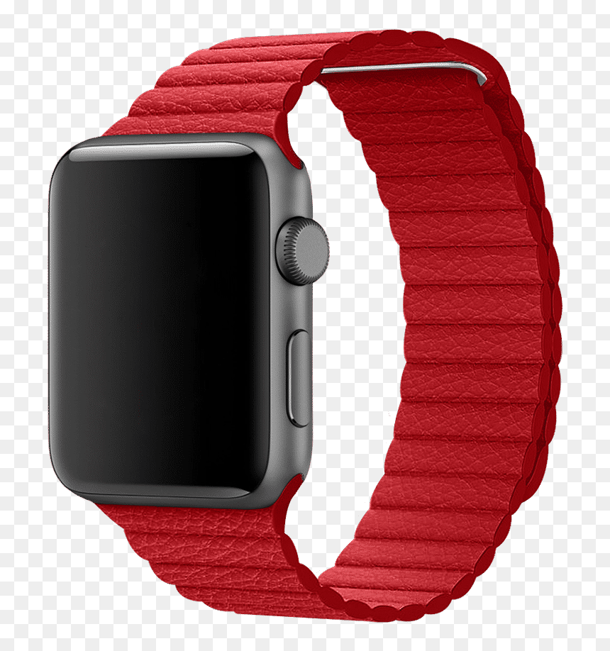 Apple Watch Dark Leather Band, HD Png Download - strap png