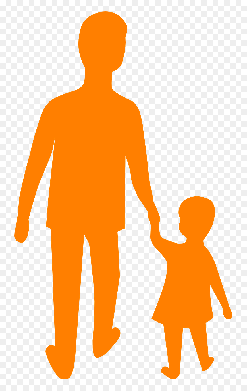 Father, Son, Daughter, Silhouette Png - Child And Adult Clipart, Transparent Png - anchor silhouette png