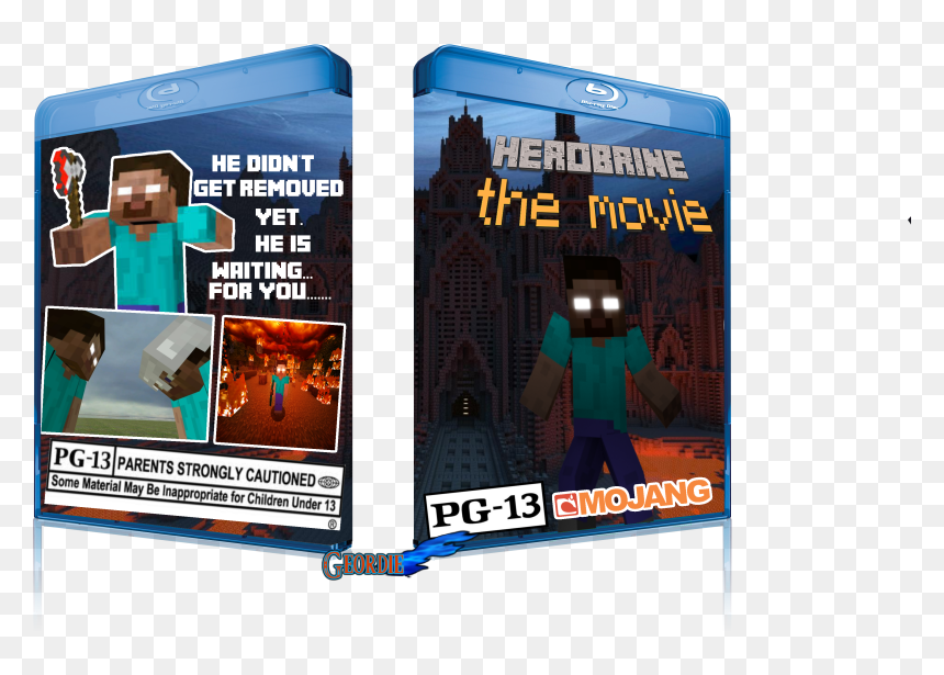 Herobrine The Movie Movies Box Art Cover Geordie Png - Herobrine Movie, Transparent Png - pg 13 logo png
