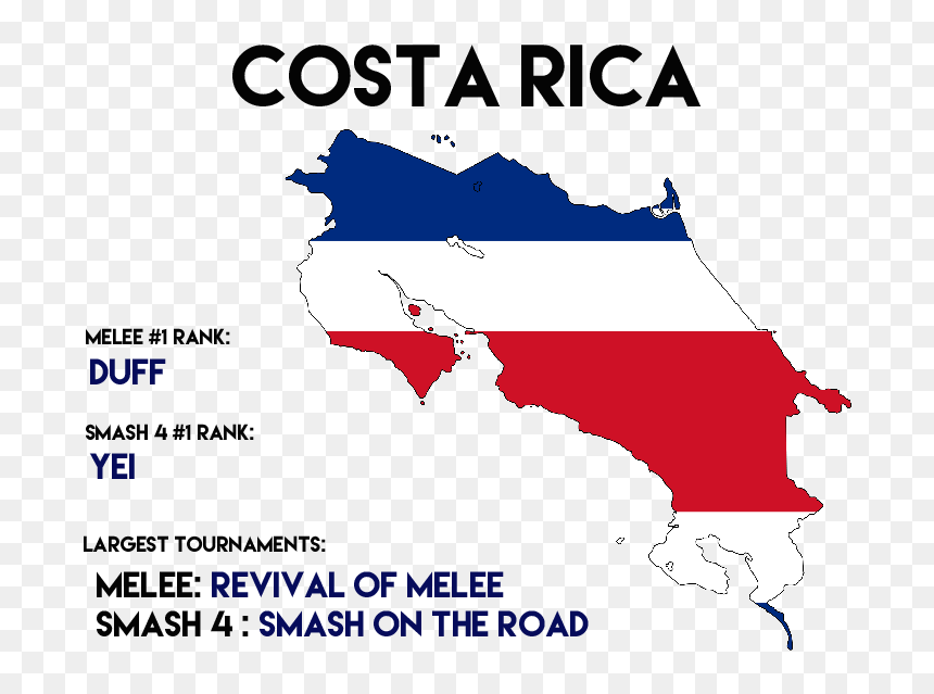 Transparent Costa Rica Flag Png - Costa Rica Png, Png Download - melee png