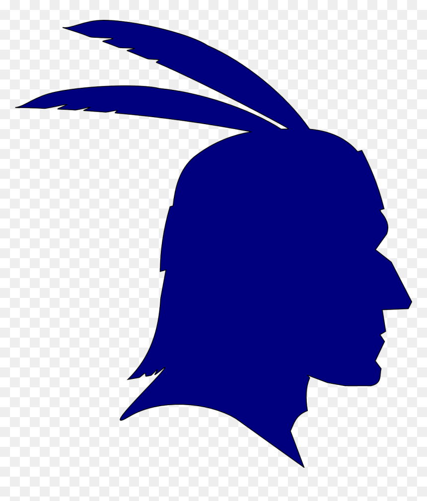 Native American Silhouette, HD Png Download - indian head png