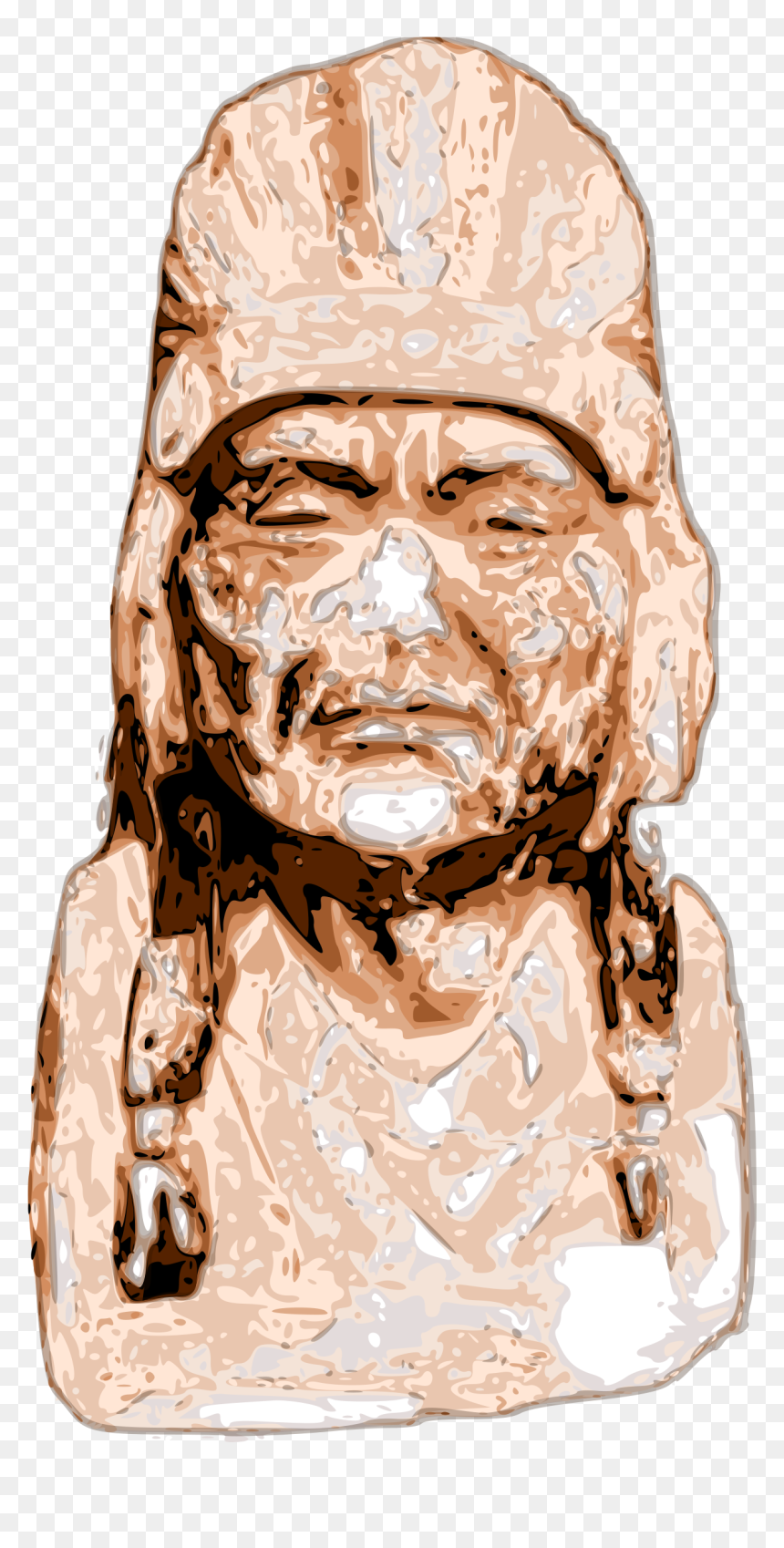 Transparent Indian Warrior Head Clipart - Portable Network Graphics, HD Png Download - indian head png