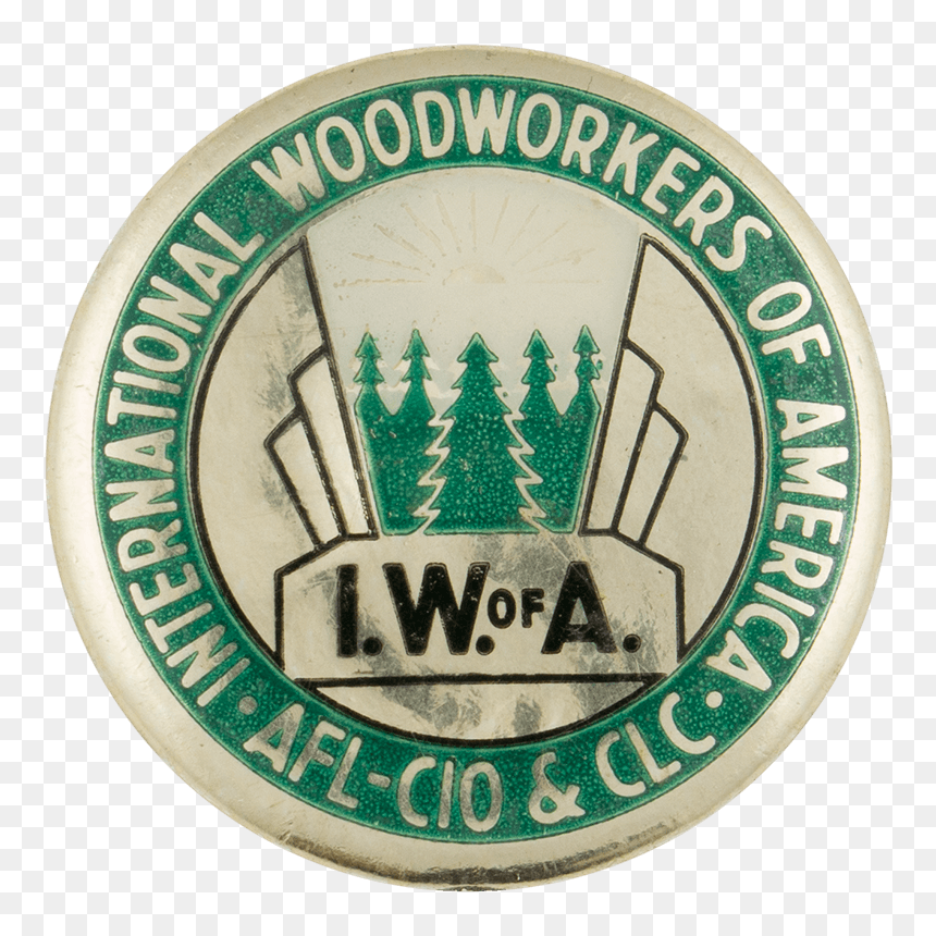 International Woodworkers Of America Club Button Museum - Emblem, HD Png Download - club america png