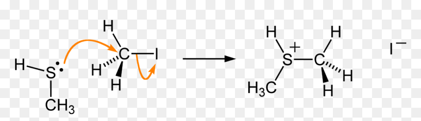 Sn2 Mesh Mei 2d A - Isomerisation Of Alkanes Mechanism, HD Png Download - curly arrow png