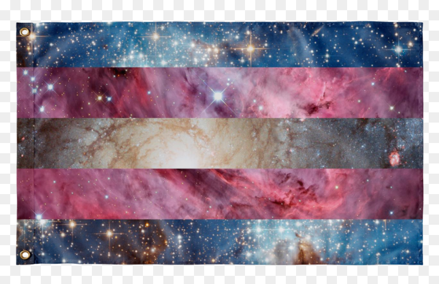 Galaxy Pride Flags, HD Png Download - trans flag png