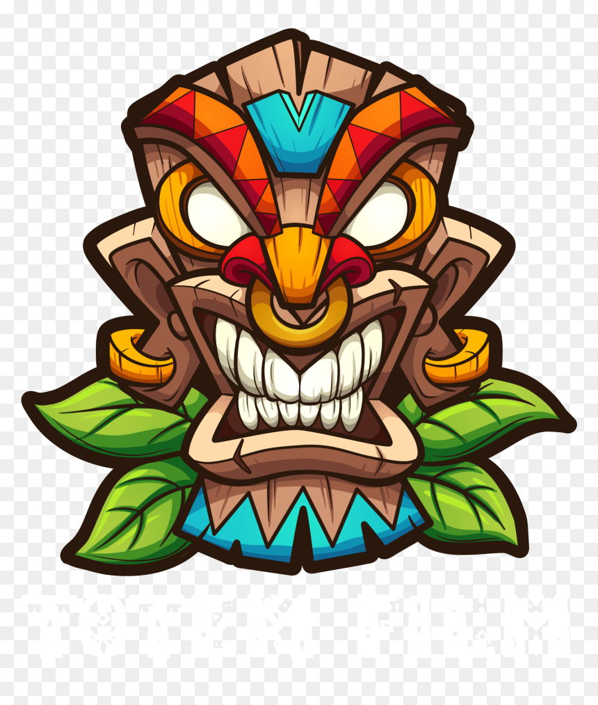 Totem Film - Cartoon Tiki Mask, HD Png Download - tiki mask png