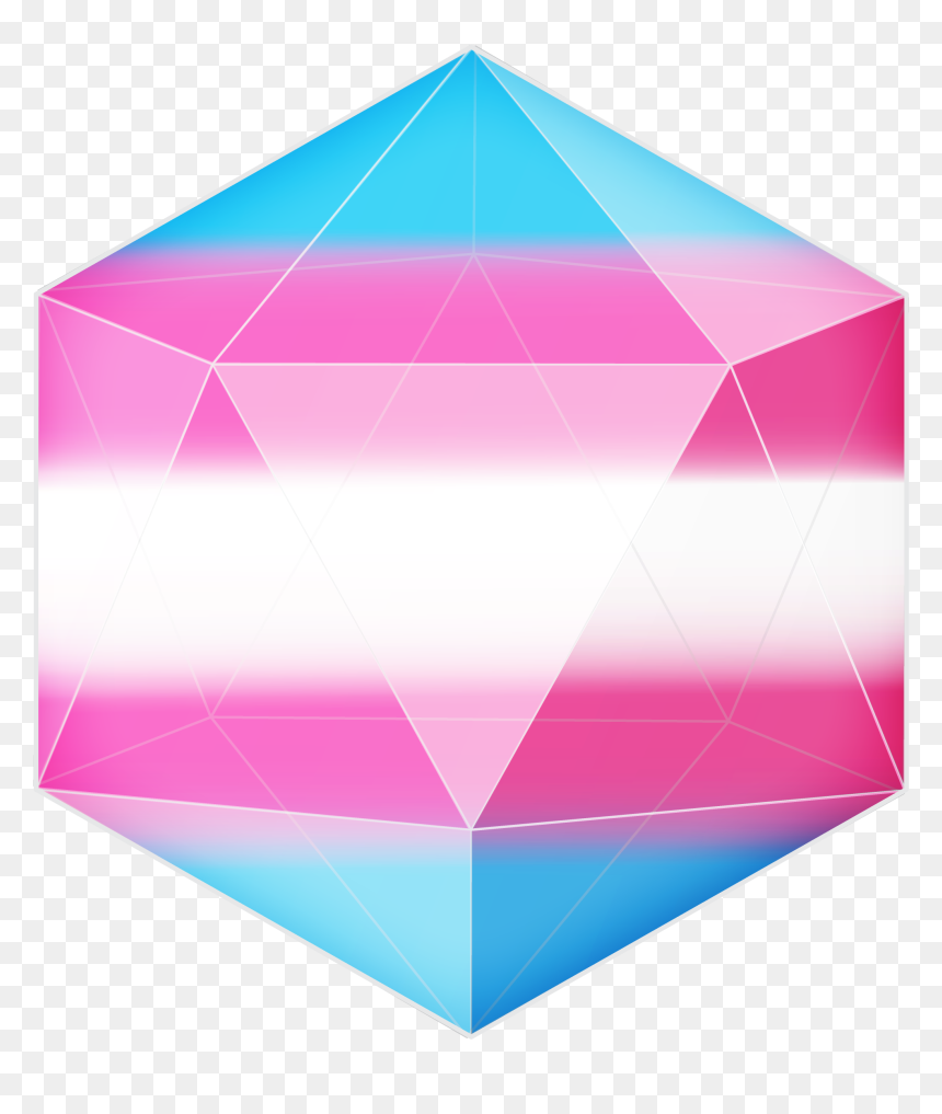 Triangle, HD Png Download - trans flag png