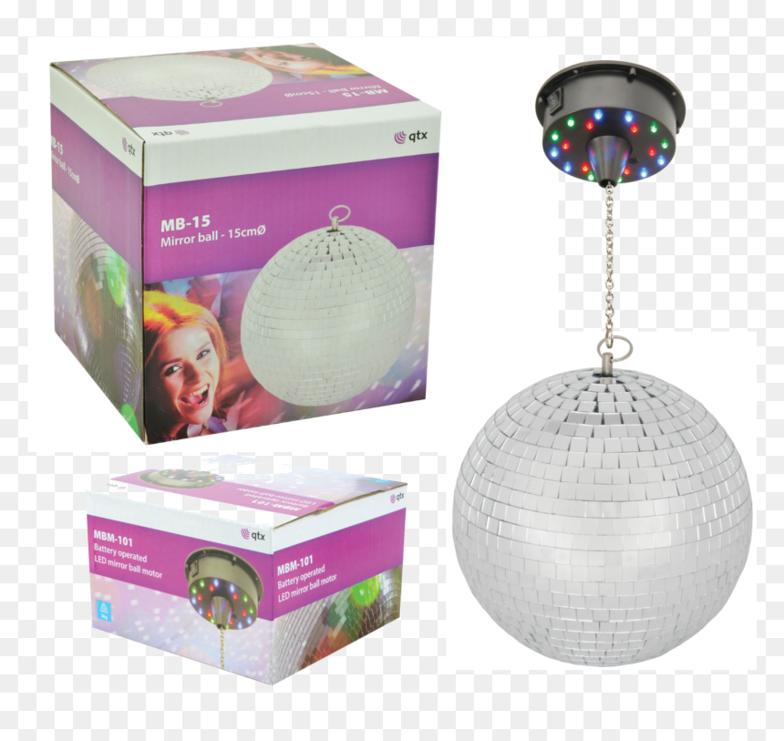 Sentinel Rotating Glitter Ball 15cm Mirror Ball Silver - Disco Ball, HD Png Download - silver ball png