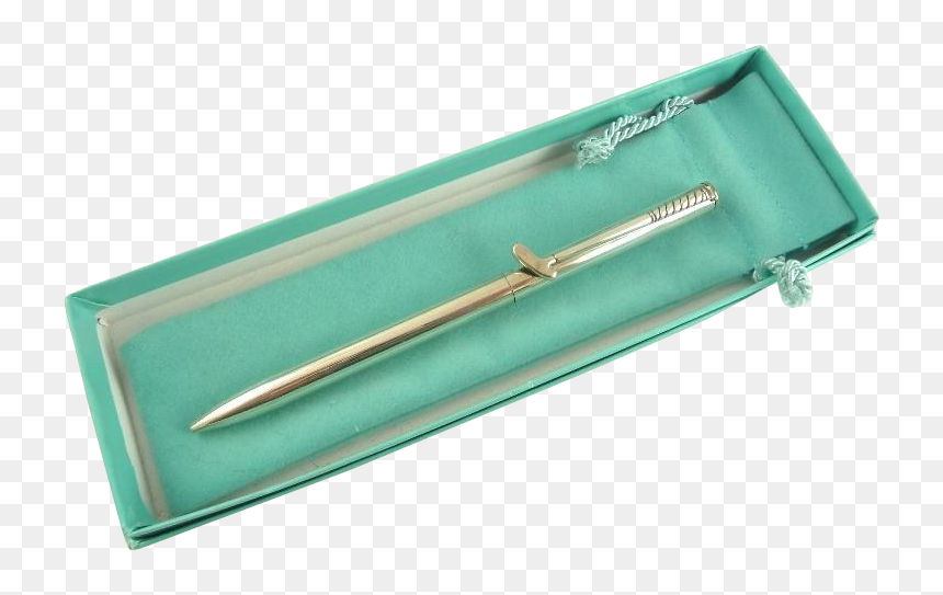 Tiffany & Co Sterling Silver Ball Point Pen With Golf - Sword, HD Png Download - silver ball png