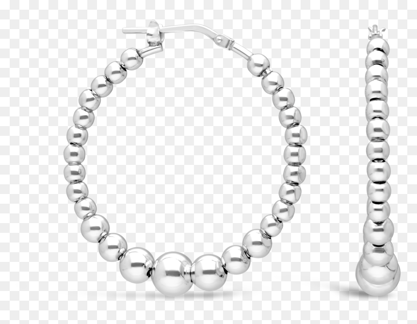 Bracelet, HD Png Download - silver ball png