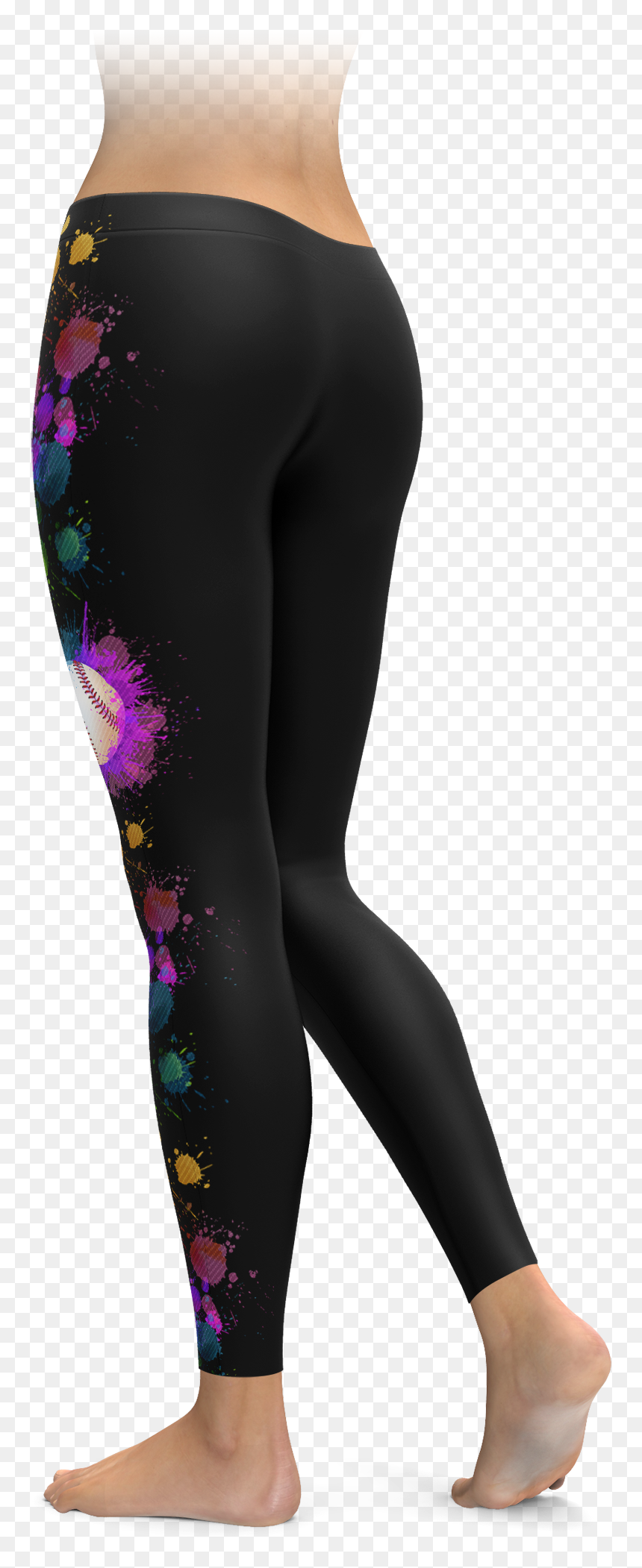 Leggings, HD Png Download - colorful splatter png