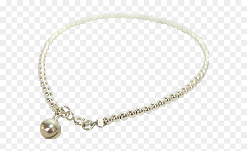 Sterling Silver Bracelet - Chain, HD Png Download - silver ball png