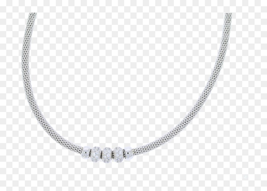 Necklace, HD Png Download - silver ball png