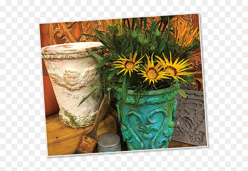 Image Of Italian Terracotta Pots - Gazania, HD Png Download - planters png