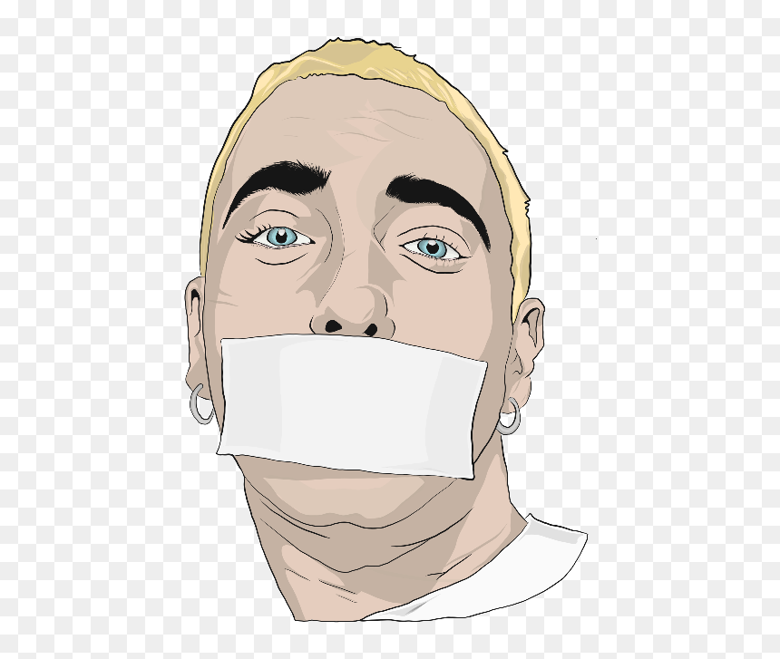 #sticker #stickers #drawstickers #drawsticker #drawing - Illustration, HD Png Download - eminem face png