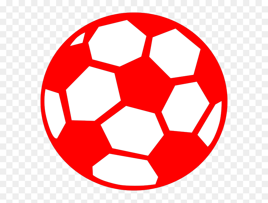 Soccer Ball Clipart Red - Blue Soccer Ball Clipart, HD Png Download - soccer ball outline png