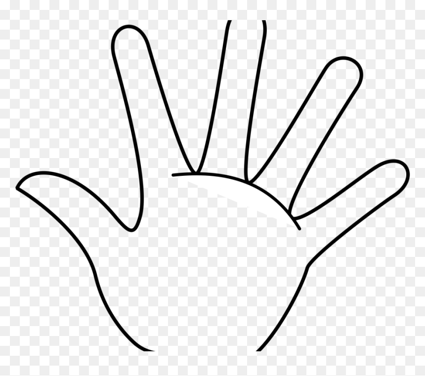Beautiful Looking Hands Clip Art Free Clipart Images - Clip Art Black And White Hand, HD Png Download - peace hand png