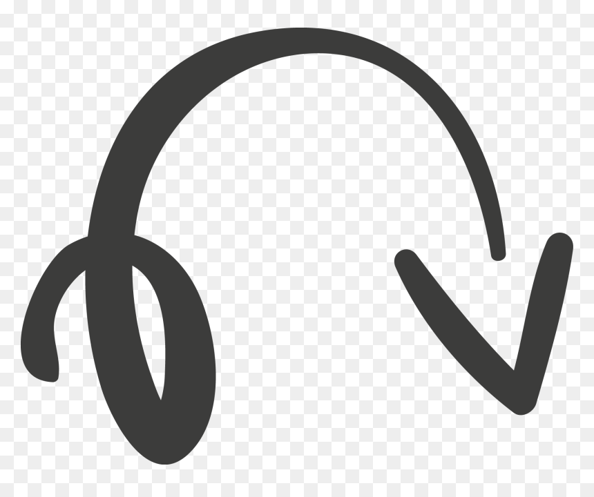 Hand Drawn Crooked Material - Curved Hand Drawn Arrow, HD Png Download - hand drawn red arrow png