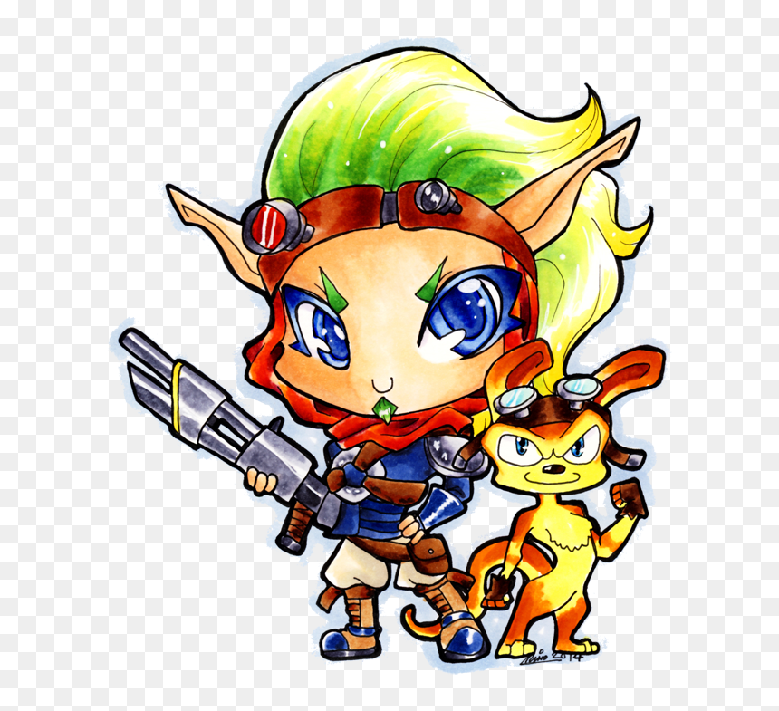 Transparent Jak And Daxter Png - Jak And Daxter Chibi, Png Download - daxter png
