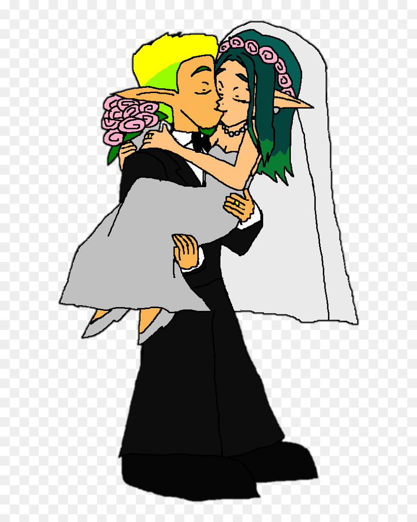 Jak And Daxter Images Jak And Keira Hagai Wedding Kiss - Cartoon, HD Png Download - daxter png
