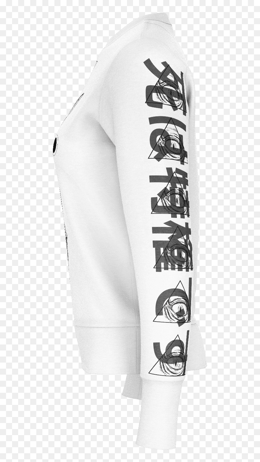 Long-sleeved T-shirt, HD Png Download - white grunge png