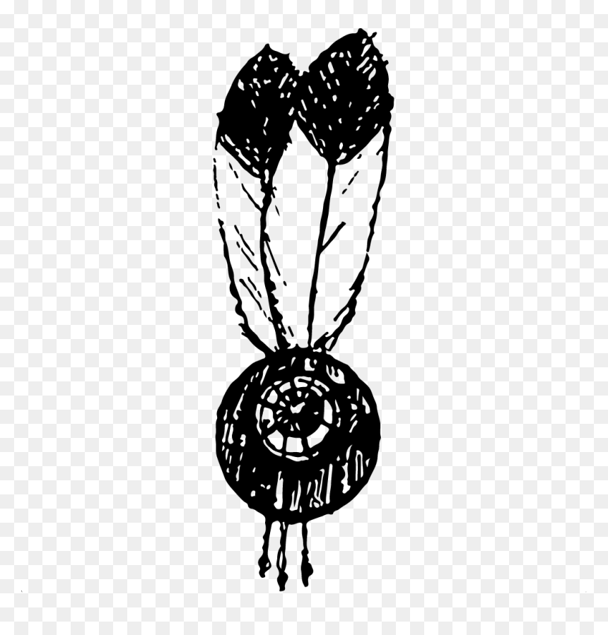 Transparent Native American Clipart Black And White - Illustration, HD Png Download - indian feathers png