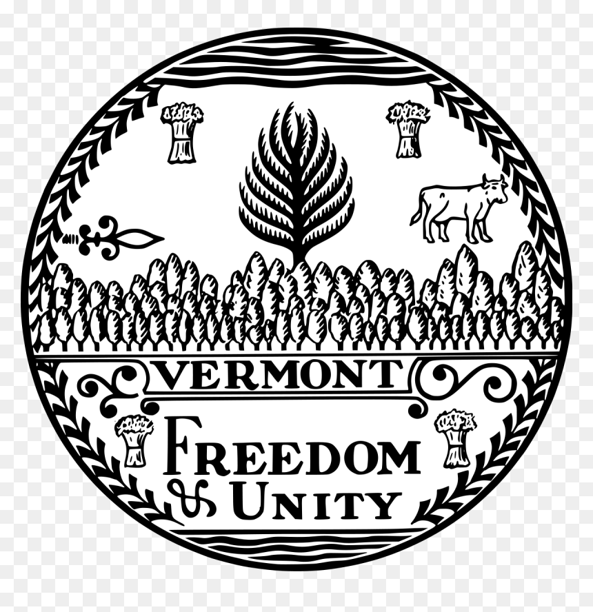 Vermont State Seal, HD Png Download - bernie sanders face png