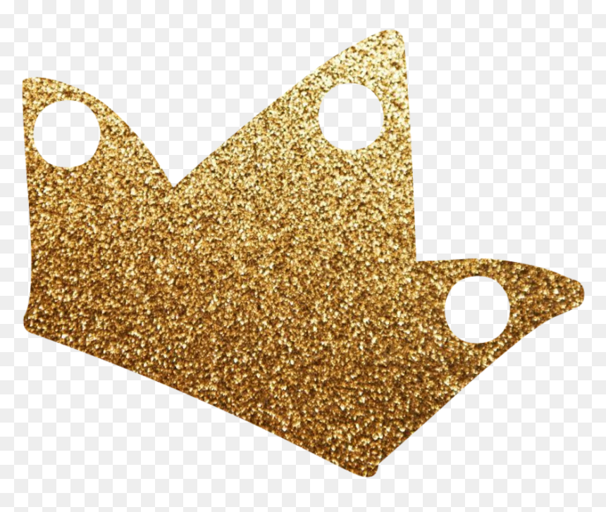 #crown #goldcrown #gold #glitter #glittergold - Brass, HD Png Download - gold glitter crown png