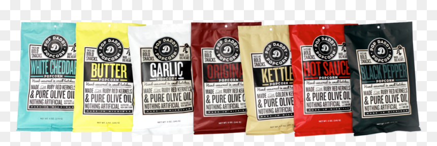 7flavorpopcornregular - Label, HD Png Download - popcorn.png