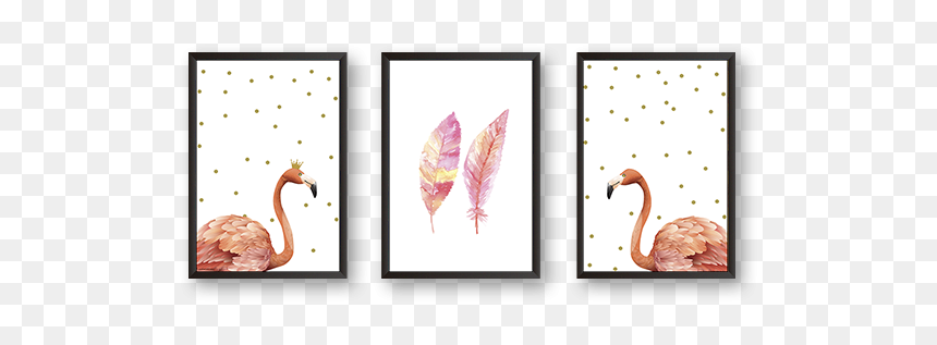 Pink Flamingo / Gold, HD Png Download - pink flamingo png