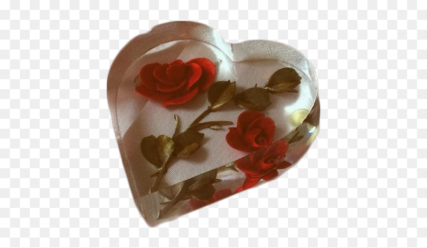 Rose, Heart, And Aesthetic Image, HD Png Download - rose heart png