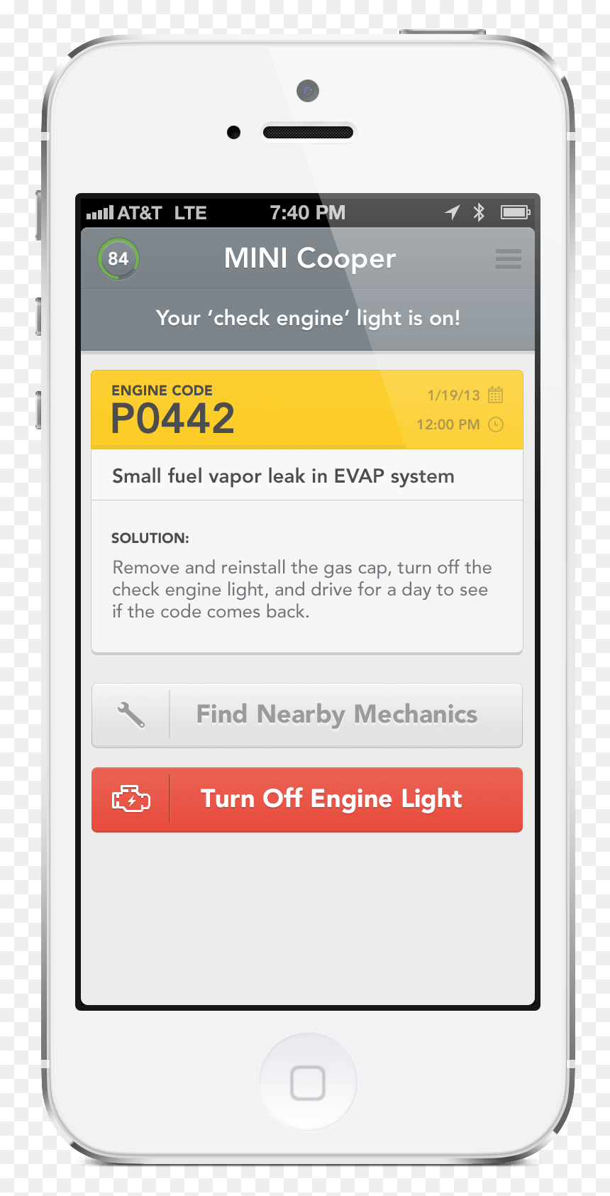 Automatic Check Engine - Iphone, HD Png Download - check engine light png