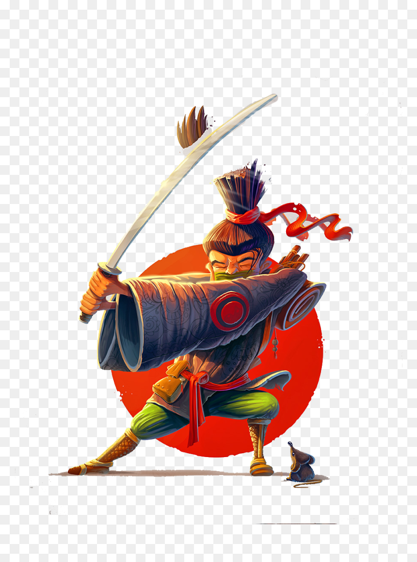 Clip Art Hip Hop Samurai - Illustration, HD Png Download - samurai champloo png