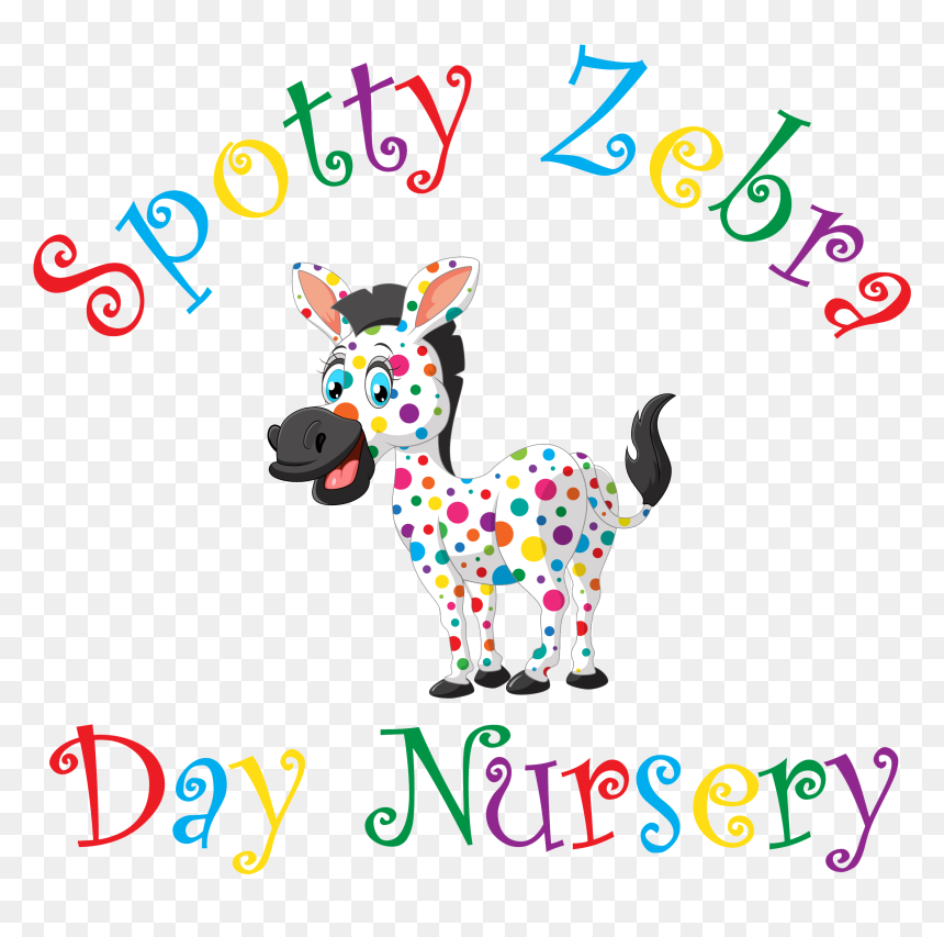 Spotty Zebra Logo Transparent - Cartoon, HD Png Download - baby zebra png